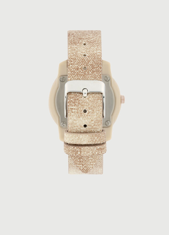 Beige / Pink Women's Liu Jo With Denim Strap Watches | XTN-832601