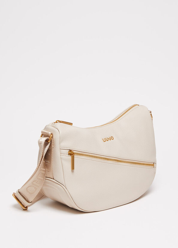 Beige Women's Liu Jo Eco-Friendly Shoulder Bags | LCM-673459