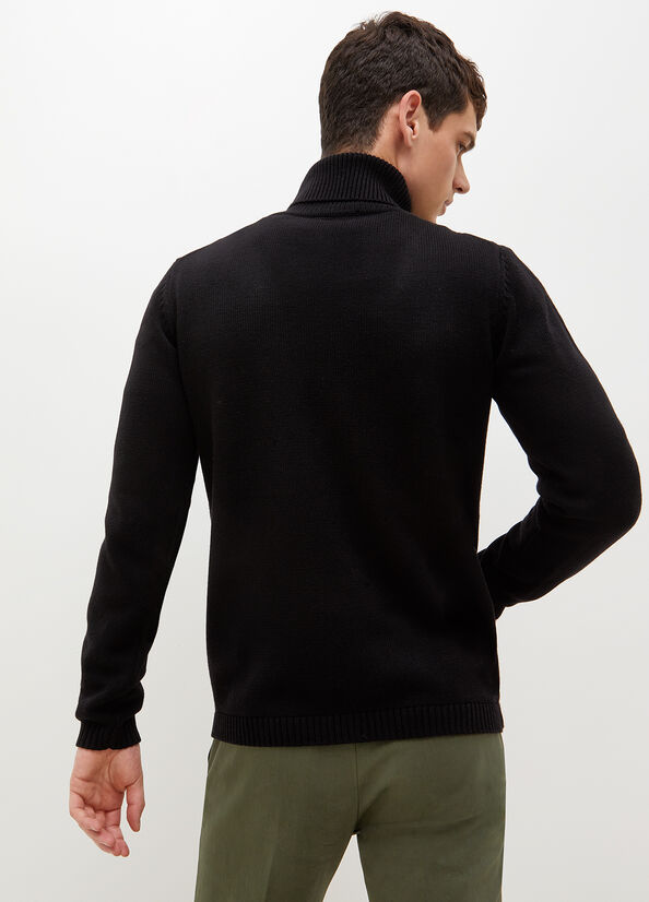 Black Men's Liu Jo Cotton And Sweaters | NMA-435760