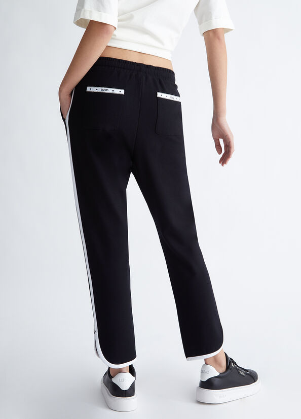 Black / White Women's Liu Jo Jogging Pants | TUR-634278