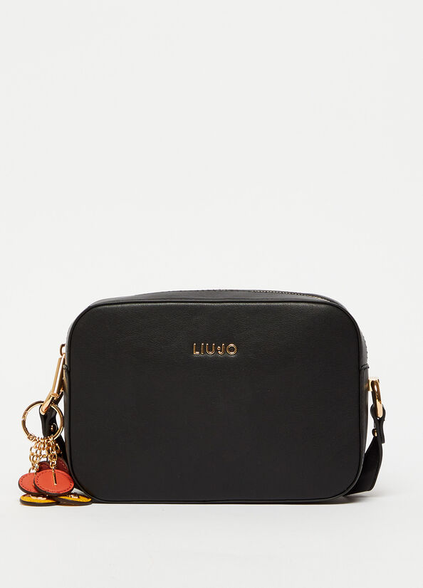 Black Women's Liu Jo Crossbody With Charm Crossbody Bags | HEJ-617328