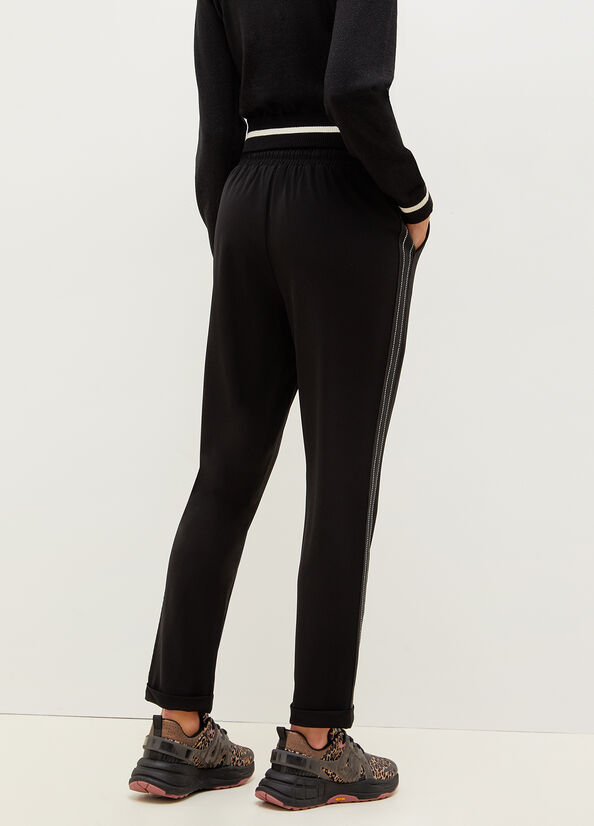 Black Women's Liu Jo Eco-Friendly Jogging Pants | XBI-260978