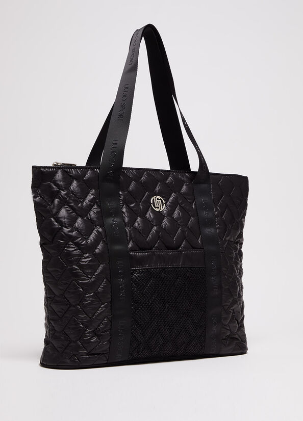 Black Women's Liu Jo Eco-Friendly Shopper Bag | IUT-072413