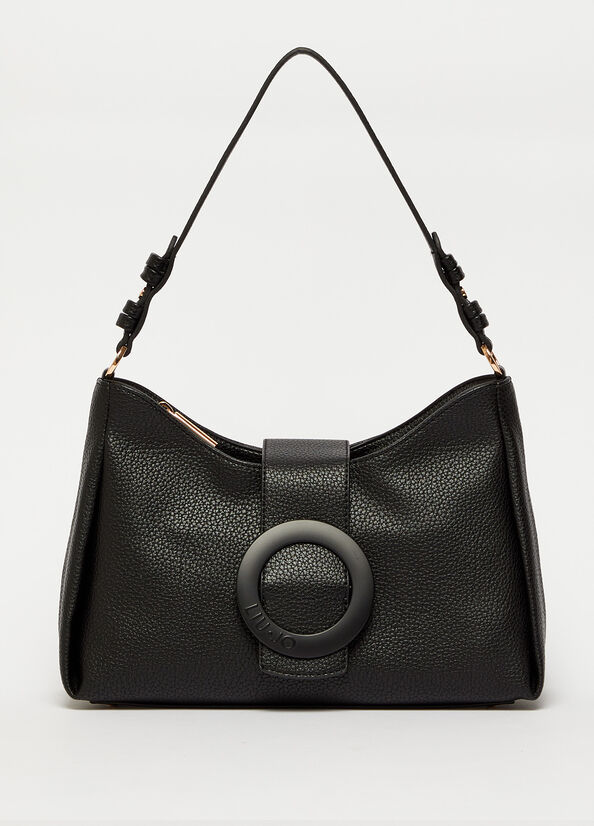 Black Women's Liu Jo Eco-Friendly Shoulder Bags | TUM-401786
