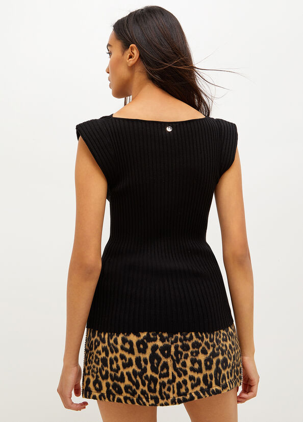 Black Women's Liu Jo Eco-Friendly Sweaters | NXO-761842