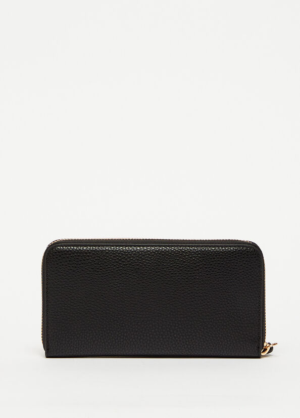 Black Women's Liu Jo Eco-Friendly With Charm Wallets | DUS-164782