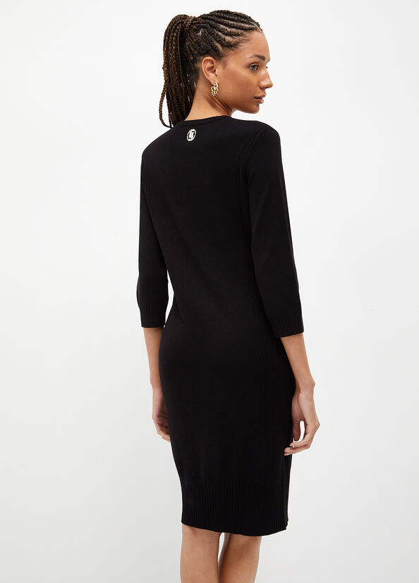 Black Women's Liu Jo Eco-Friendly With Studs Dress | VHA-752319