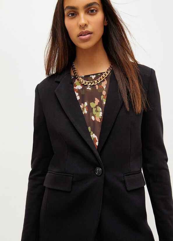 Black Women's Liu Jo Fabric Blazer Jackets | LKG-825109