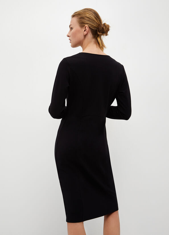 Black Women's Liu Jo Jersey Dress | HGD-460152