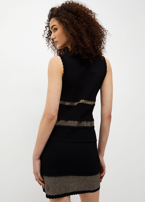 Black Women's Liu Jo Knit Dress | WCT-936018