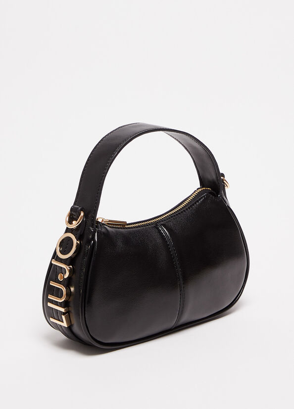 Black Women's Liu Jo Laminate Handbag | PRK-562491