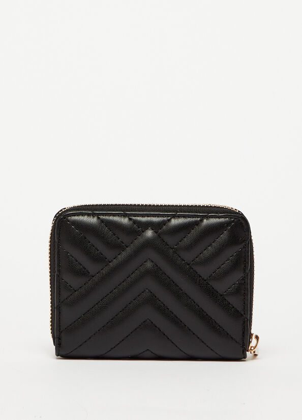 Black Women's Liu Jo Large Eco-Friendly Quilted Wallets | LFI-614753