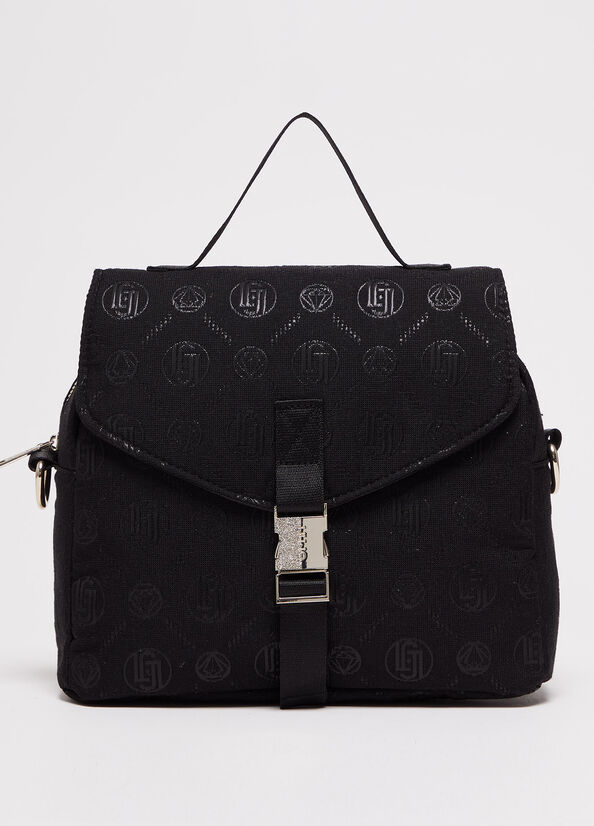 Black Women's Liu Jo Monogram Crossbody Bags | QWG-673049