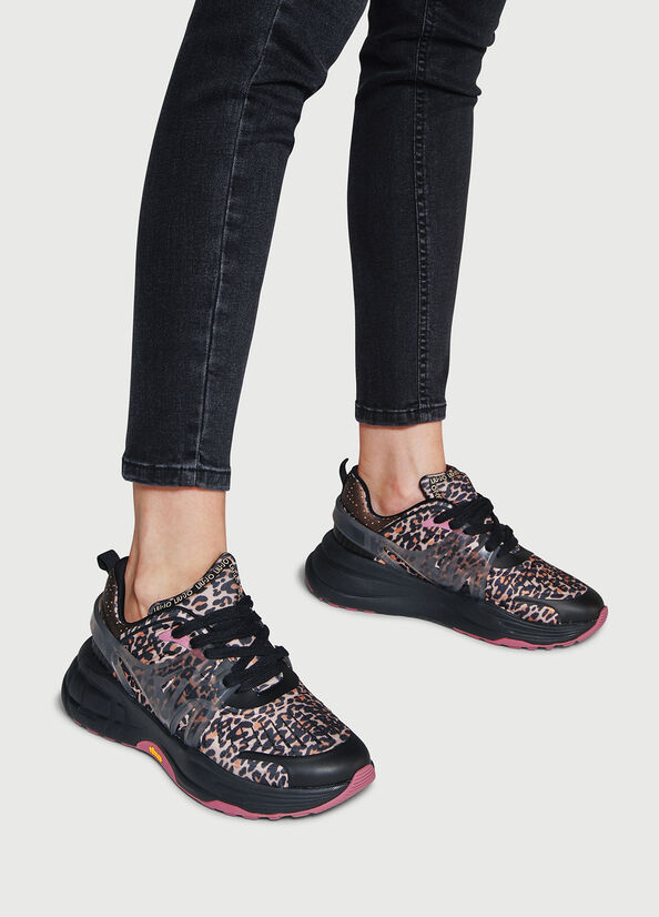 Black Women\'s Liu Jo Powered By Vibram Sneakers | ONW-169357