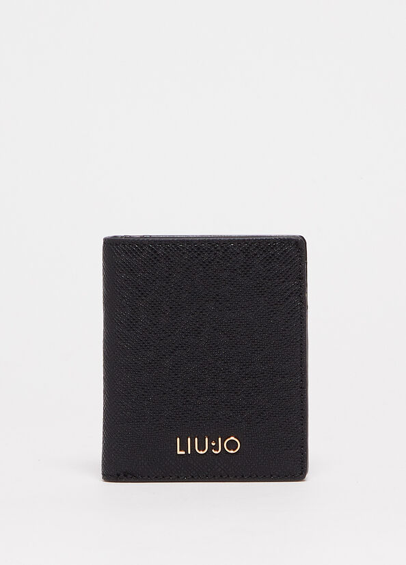 Black Women\'s Liu Jo Small With Logo Wallets | PYF-792143