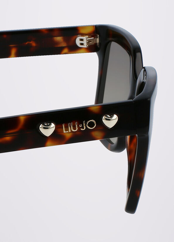 Black Women's Liu Jo Squared Sunglasses | YWD-179625