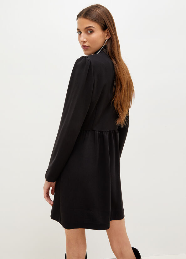 Black Women's Liu Jo Twill Dress | LHT-063591