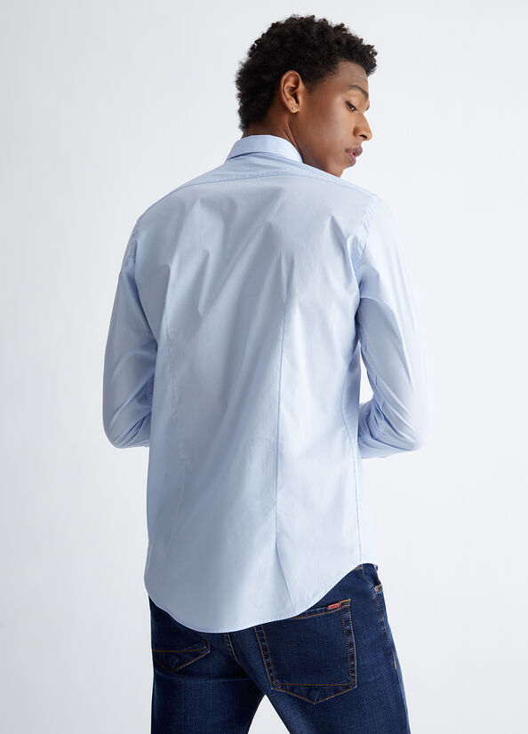 Blue Men's Liu Jo Slim Fit Shirts | UTL-345261