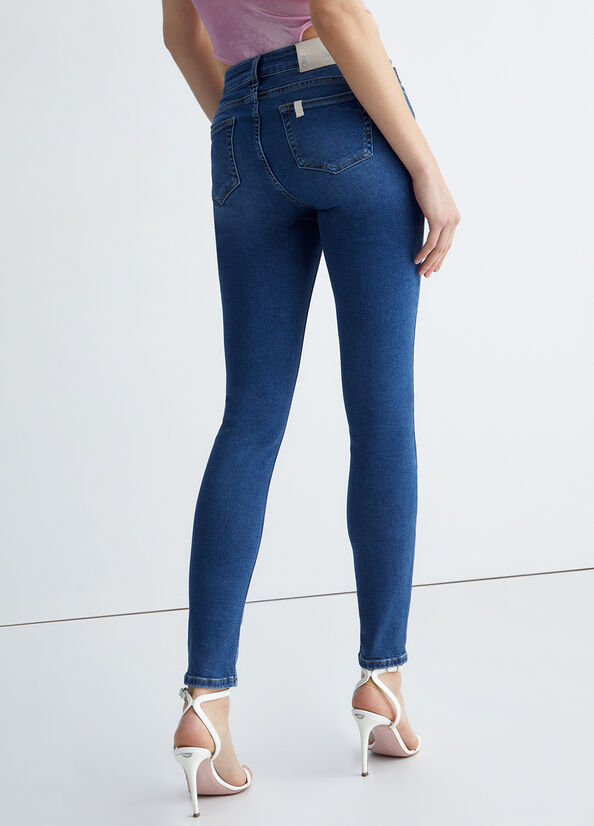 Blue Women's Liu Jo Eco-Friendly Skinny Jeans | QBS-569823