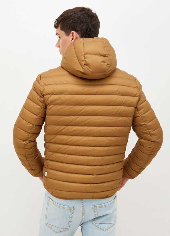 Brown Men's Liu Jo Padded With Hood Jackets | EJP-304176