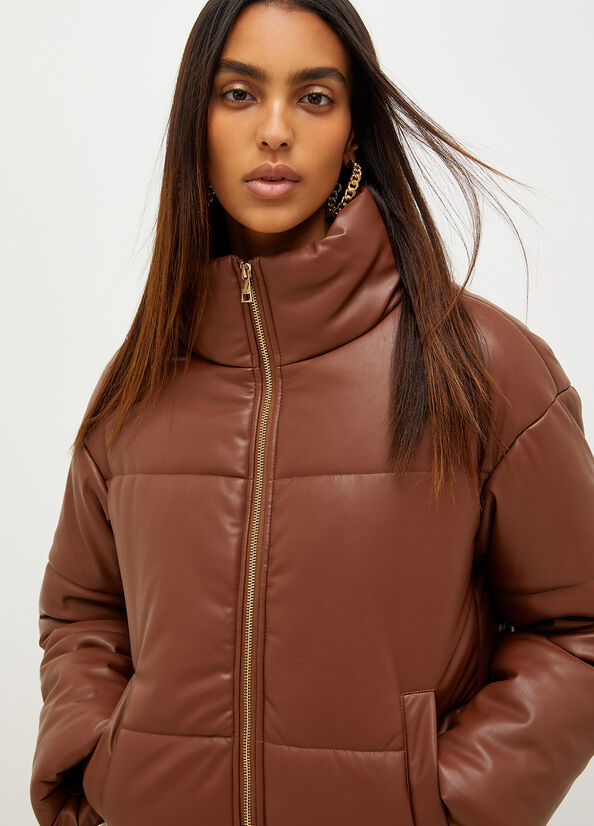 Brown Women's Liu Jo Padded Coats | VRG-628471