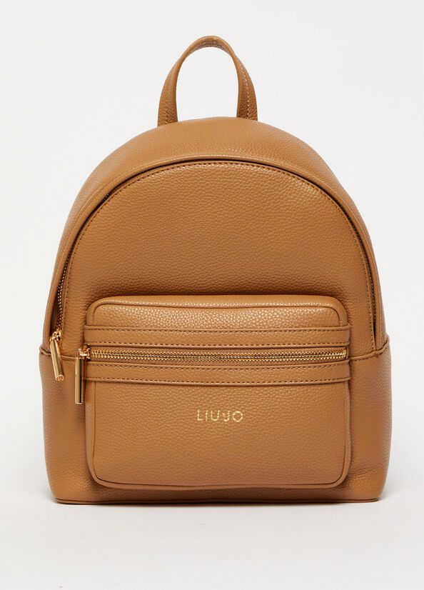 Brown Women's Liu Jo With Logo Backpacks | URT-278605