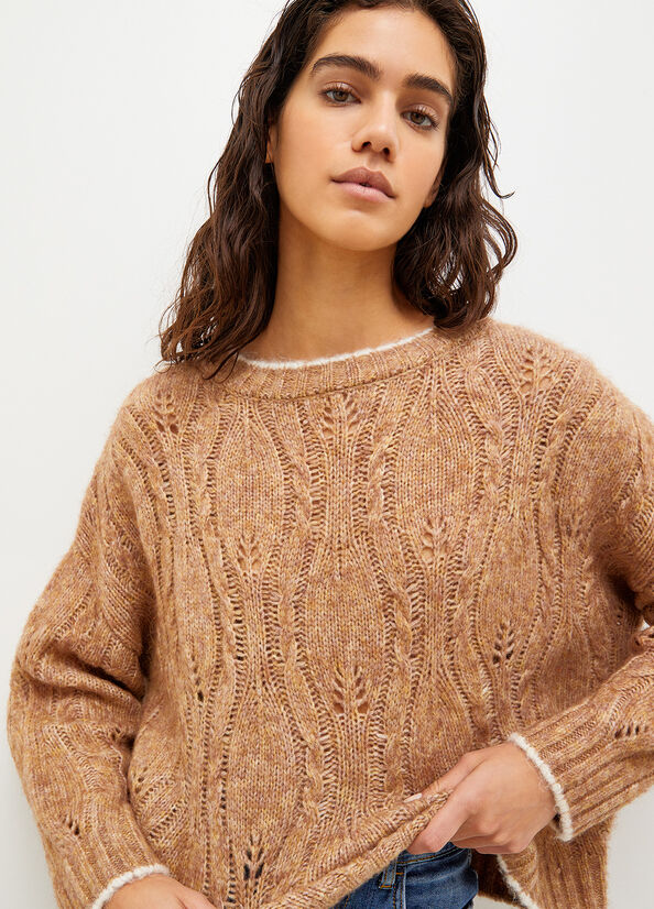 Brown Women's Liu Jo Wool And Alpaca Sweaters | TES-204751