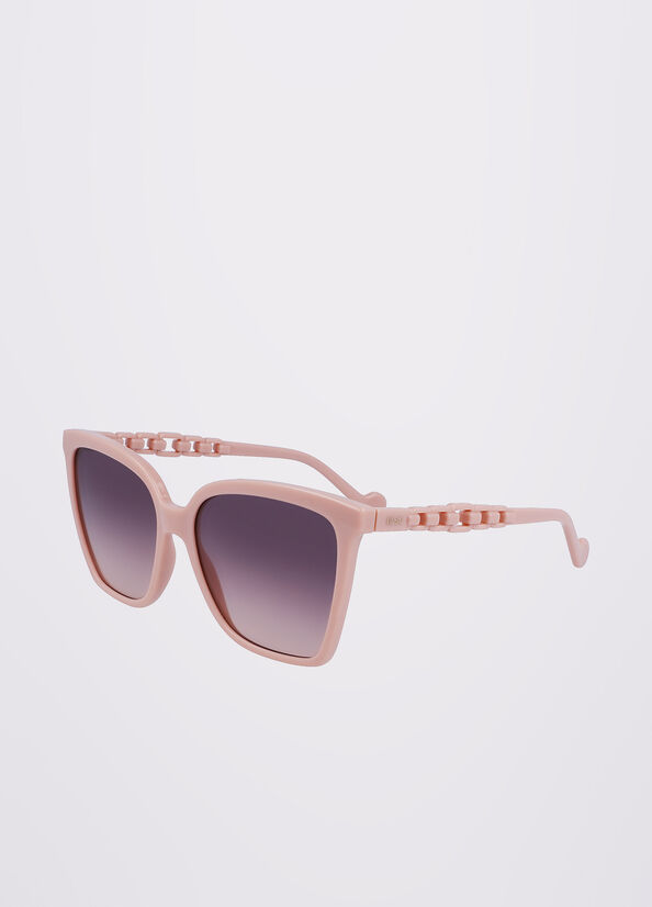 Coral Women's Liu Jo Squared Sunglasses | OVH-309518