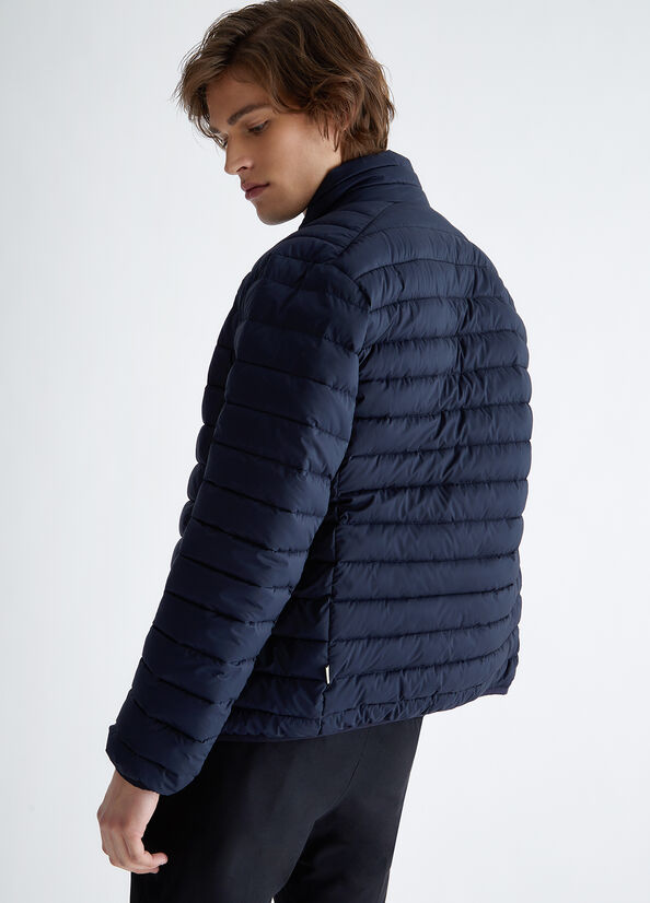 Dark Blue Men's Liu Jo Padded Jackets | NUQ-451326