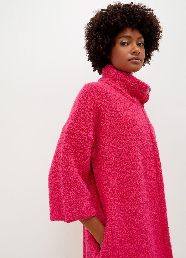 Fuchsia Women's Liu Jo Knit Coats | VLB-018256