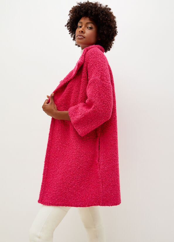 Fuchsia Women\'s Liu Jo Knit Coats | VLB-018256