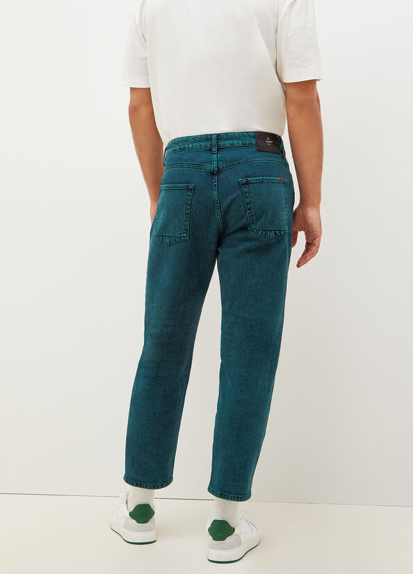 Green Men's Liu Jo Regular Slim-Fit Jeans | BML-427938