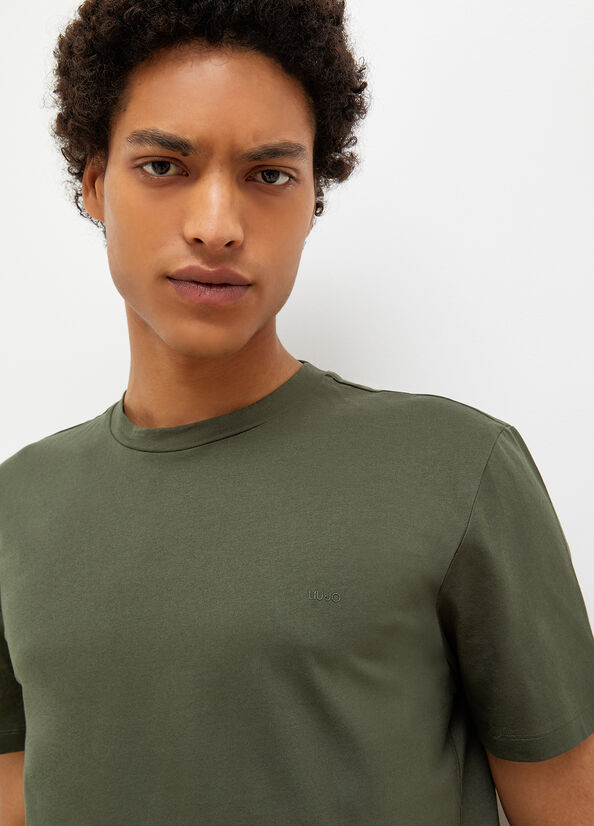 Green Men's Liu Jo With Logo T Shirts | YIT-165379