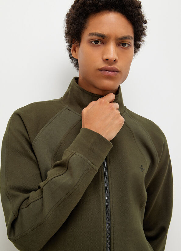 Green Men's Liu Jo With Zip Sweaters | XZR-497650