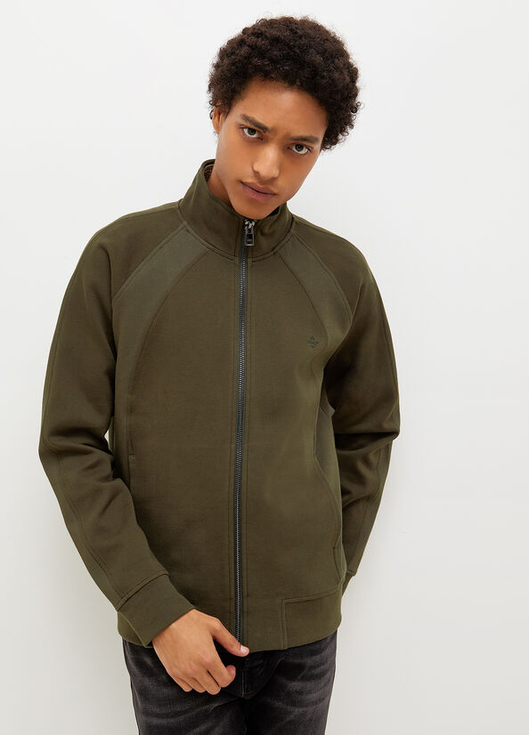 Green Men\'s Liu Jo With Zip Sweaters | XZR-497650