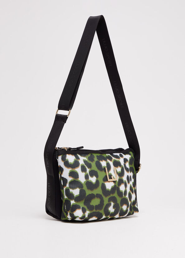 Green Women's Liu Jo Animal-Print Crossbody Bags | CRD-250968