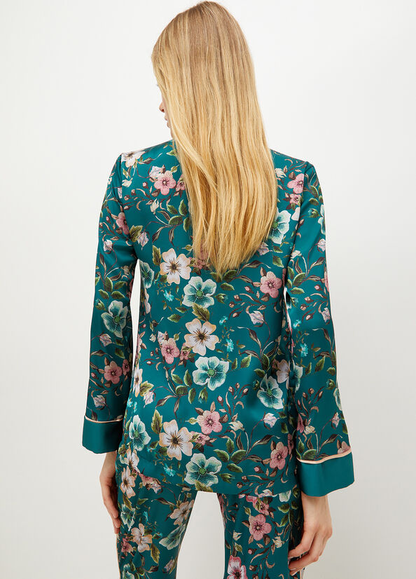 Green Women's Liu Jo Floral Jackets | JXR-618395