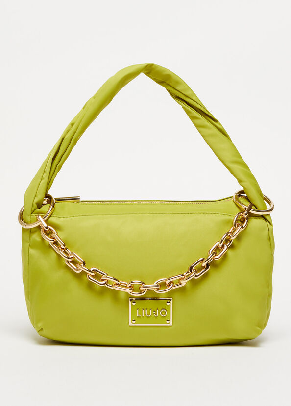 Green Women's Liu Jo Shoulder With Charm Shoulder Bags | UTZ-708936