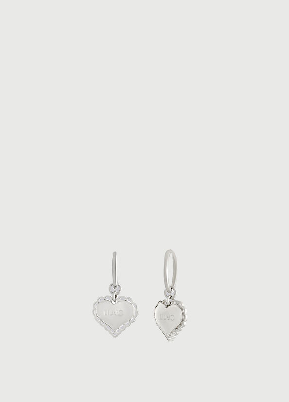 Grey Women\'s Liu Jo Earrings With Hearts Jewelry | OBK-897056