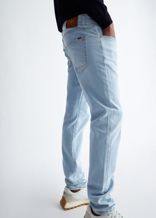 Light Blue Men's Liu Jo Slim Slim-Fit Jeans | NOM-918460