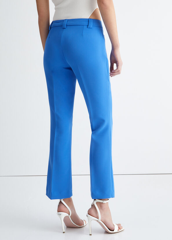 Light Blue Women's Liu Jo Stretch Pants | RXQ-745389