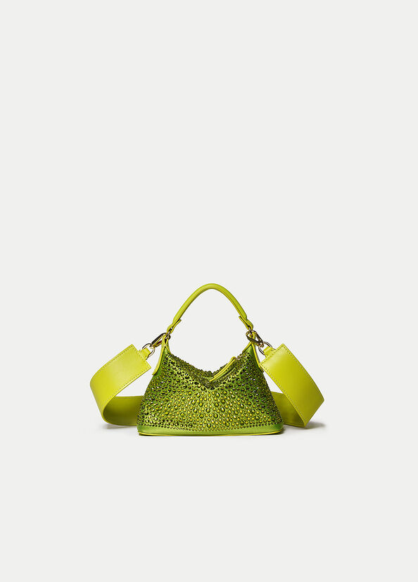 Light Green Women\'s Liu Jo Mini Hobo With Gemstones Crossbody Bags | VKN-872460