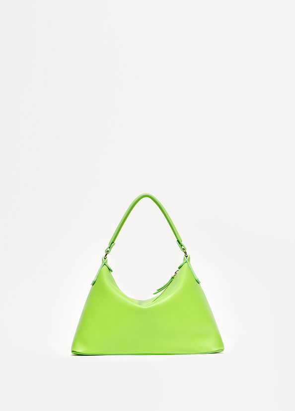 Light Green Women's Liu Jo Small Hobo In Leather Crossbody Bags | KZN-503879