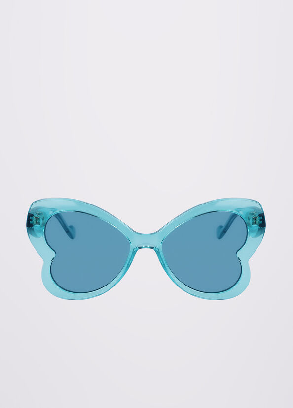 Light Turquoise Women\'s Liu Jo Butterfly Sunglasses | TFO-014785