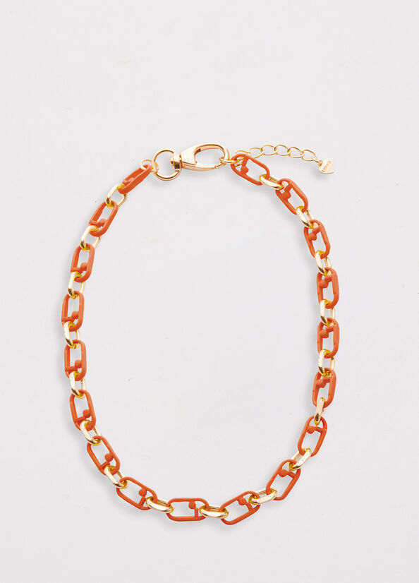 Orange Women\'s Liu Jo Monogram Necklace Jewelry | DOT-897354