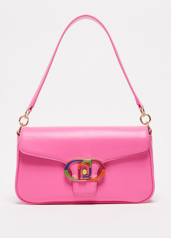 Pink Women's Liu Jo Eco-Friendly Shoulder Crossbody Bags | LFH-328906