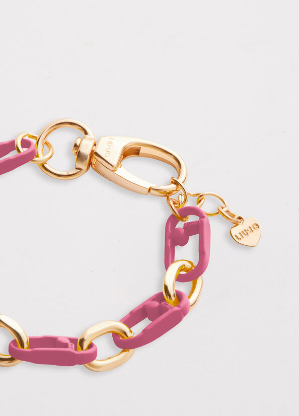 Pink Women's Liu Jo Monogram Bracelet Jewelry | JBR-693412