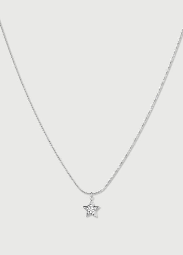 Silver Women's Liu Jo Necklace With Star Jewelry | CWI-405317