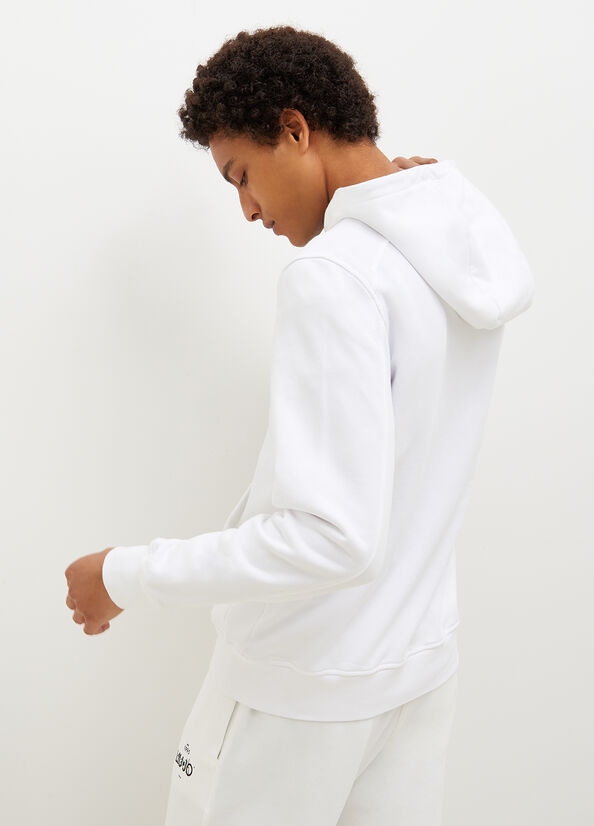 White Men's Liu Jo Hooded, Eco-Friendly Sweaters | VPN-958760