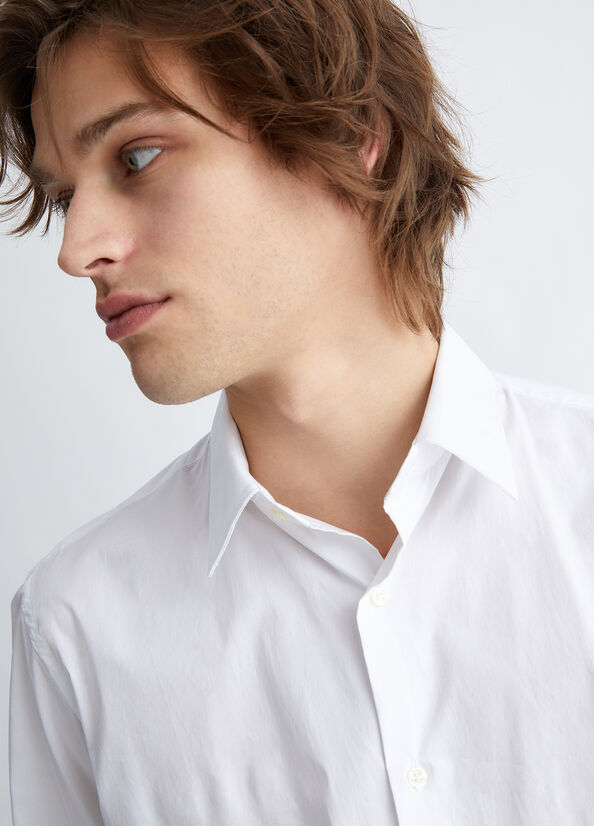 White Men's Liu Jo Slim Fit Shirts | WNY-321978